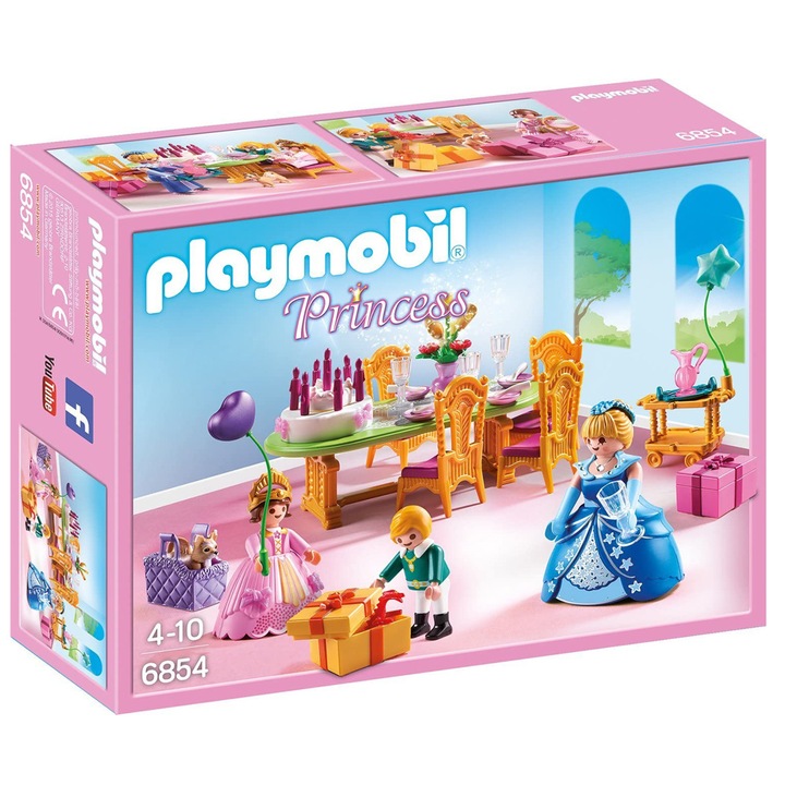 Playmobil királyi születésnapi parti szett #142445516 3-13, játékfigurákkal, többszínű, 4-10 éves korig