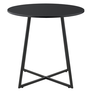 Masa bucatarie, en.casa, Vaggeryd S, 78 x 80 cm, metal/MDF, negru, forma rotunda, pentru 2 persoane Masa bucatarie, en.casa, Vaggeryd S, 78 x 80 cm, metal/MDF, negru, forma rotunda, pentru 2 persoane