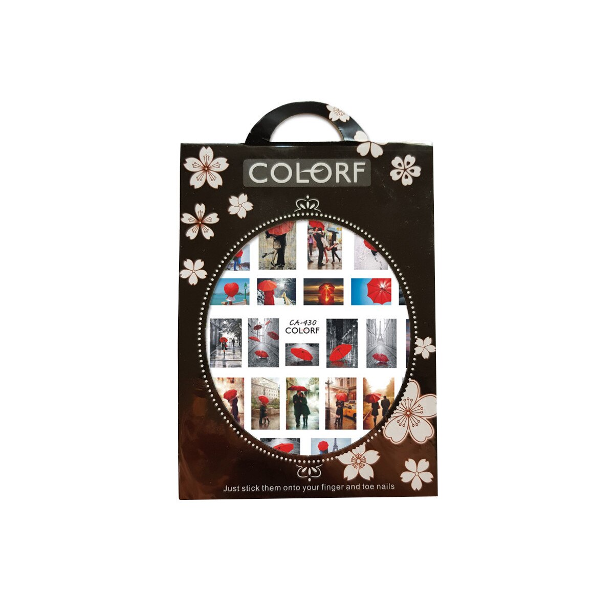 Matrita autoadezive pentru unghii, MoonbasaNails, CA-430, Multicolor