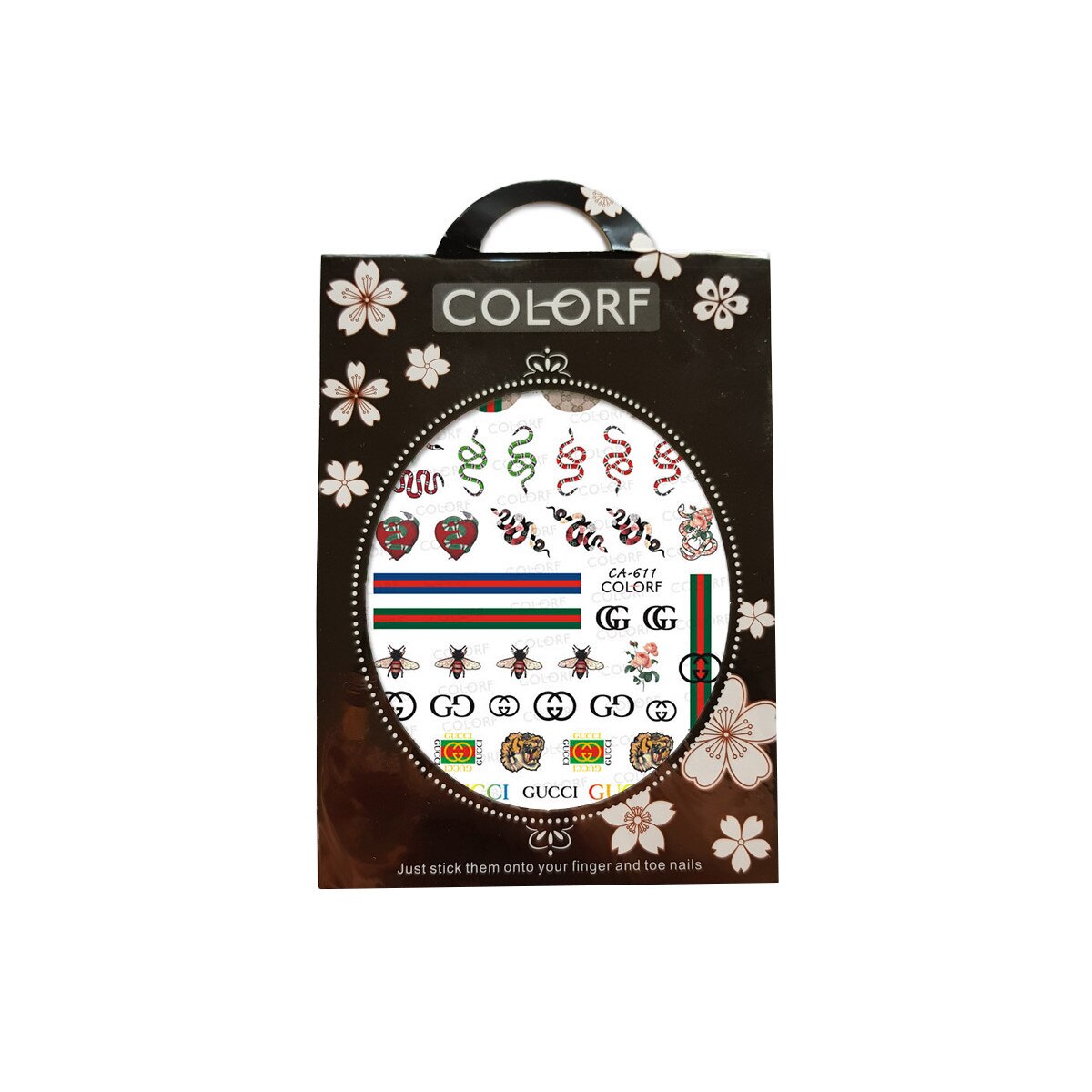 Matrita autoadezive pentru unghii, MoonbasaNails, CA-611, Multicolor