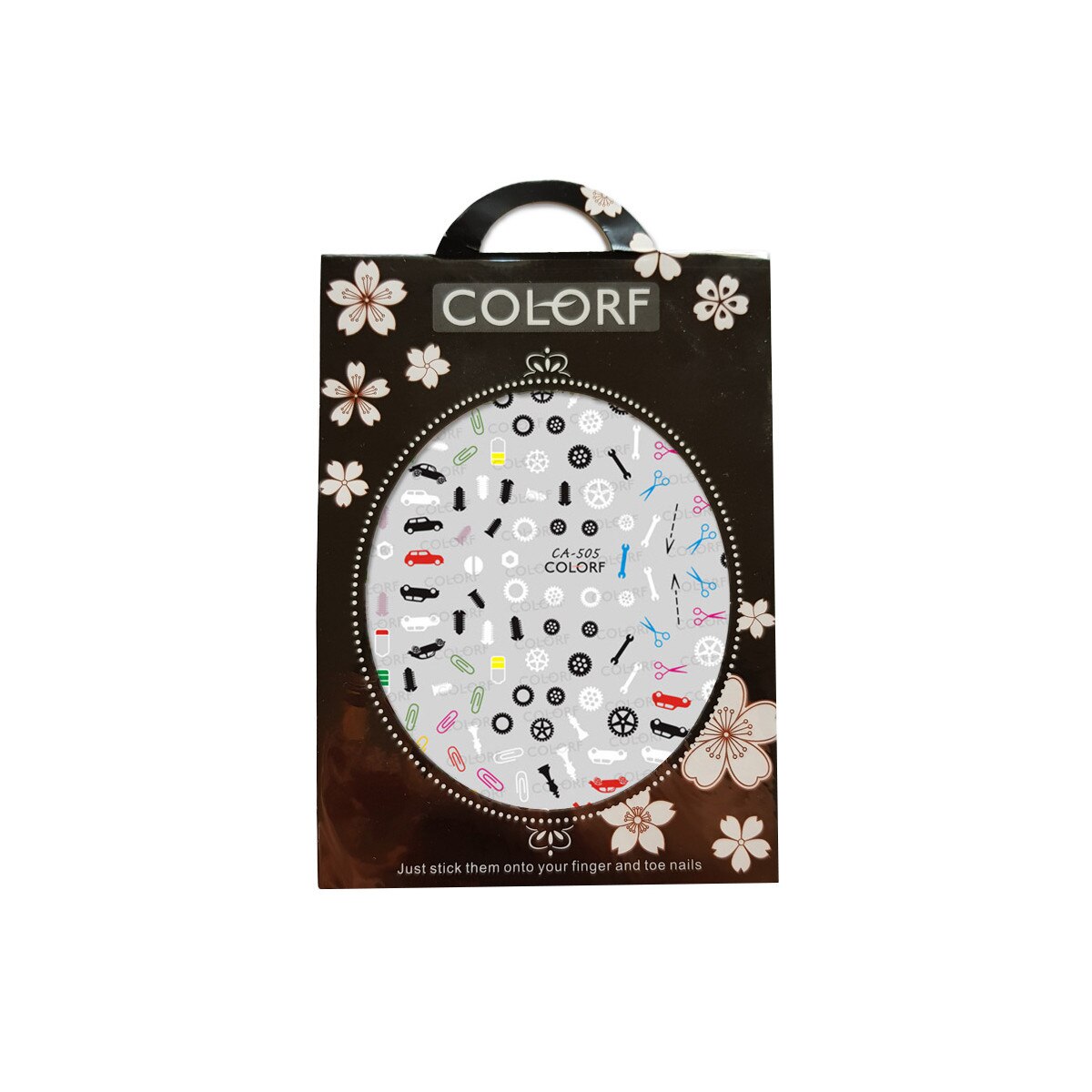 Matrita autoadezive pentru unghii, MoonbasaNails, CA-505, Multicolor