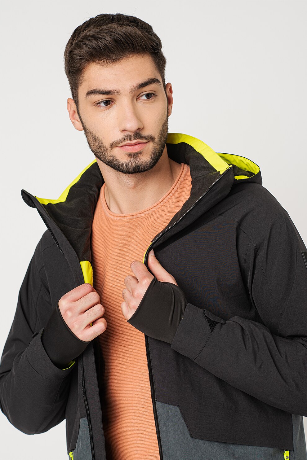 O'Neill, Geaca cu aspect contrastant, pentru schi Quartize, Gri carbune/Gri antracit