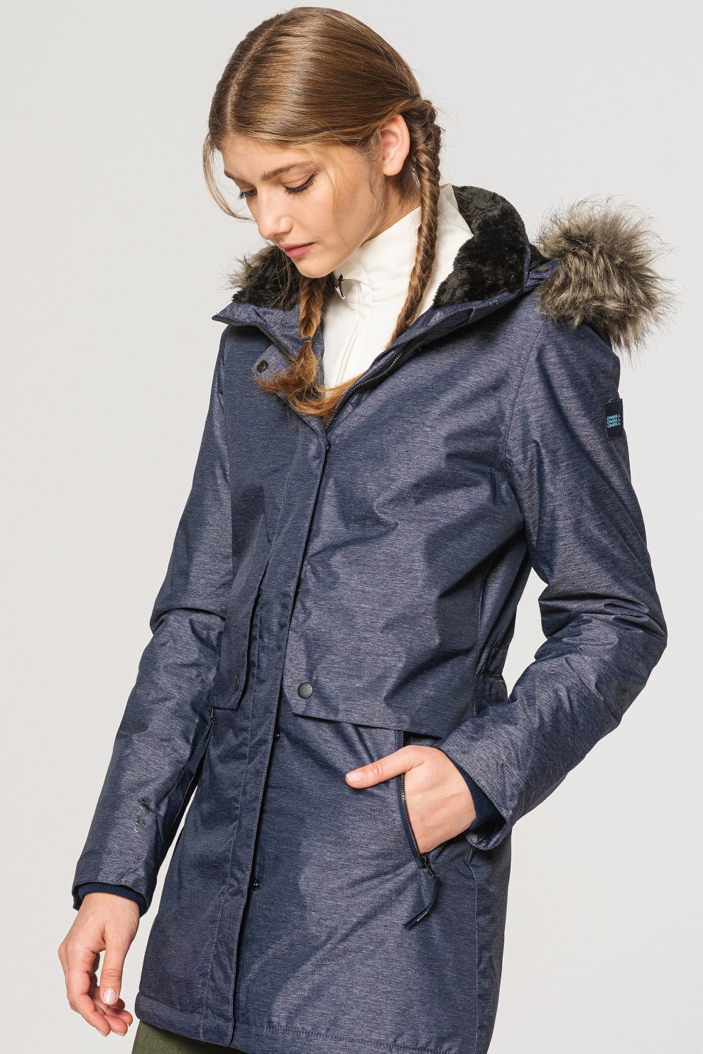 O'Neill, Geaca parka usoara Journey, Albastru melange