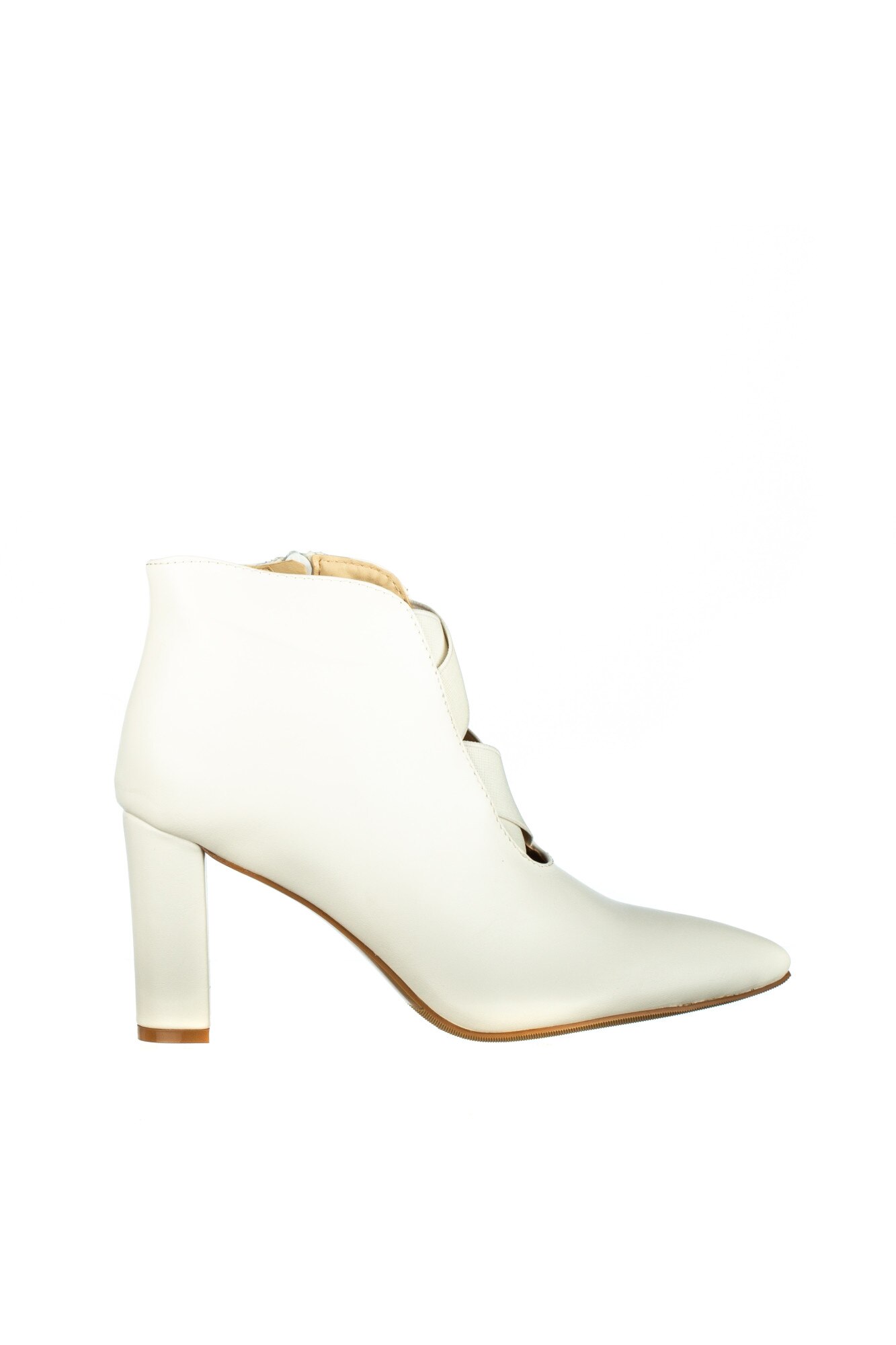 Botine dama Adripe K, Alb