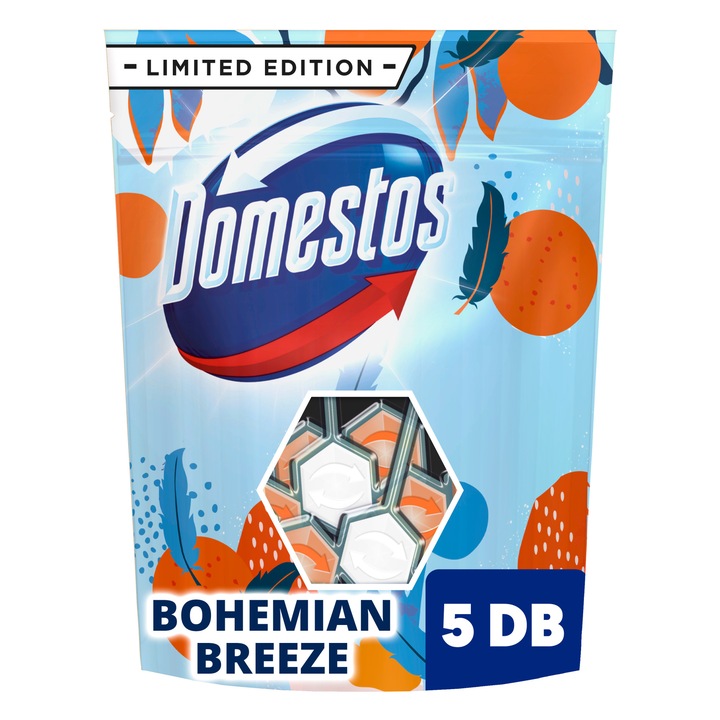 DOMESTOS Power5 Bohemian Breeze WC-rúd, 5x55g