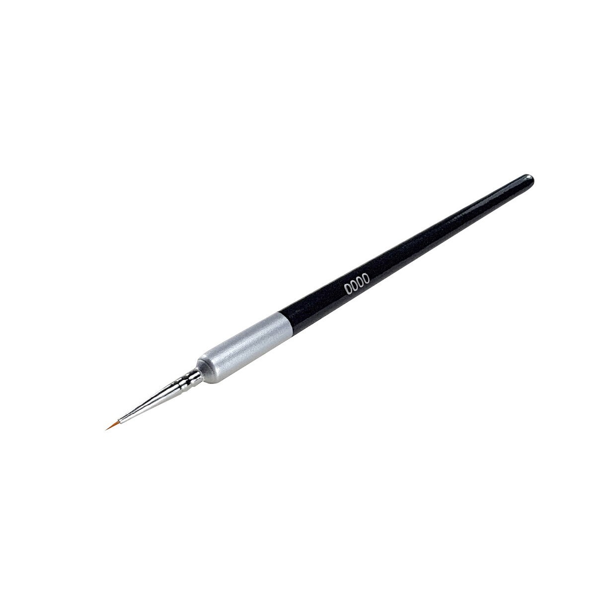 Perie unghii, MoonbasaNails, D002-0000, Negru-Gri