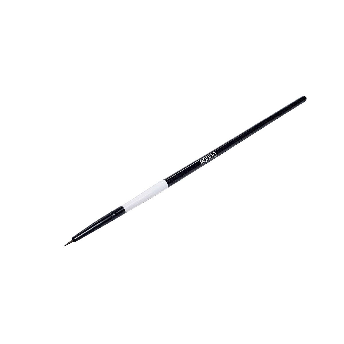 Perie unghii, MoonbasaNails, D001-0000, Negru-Alb