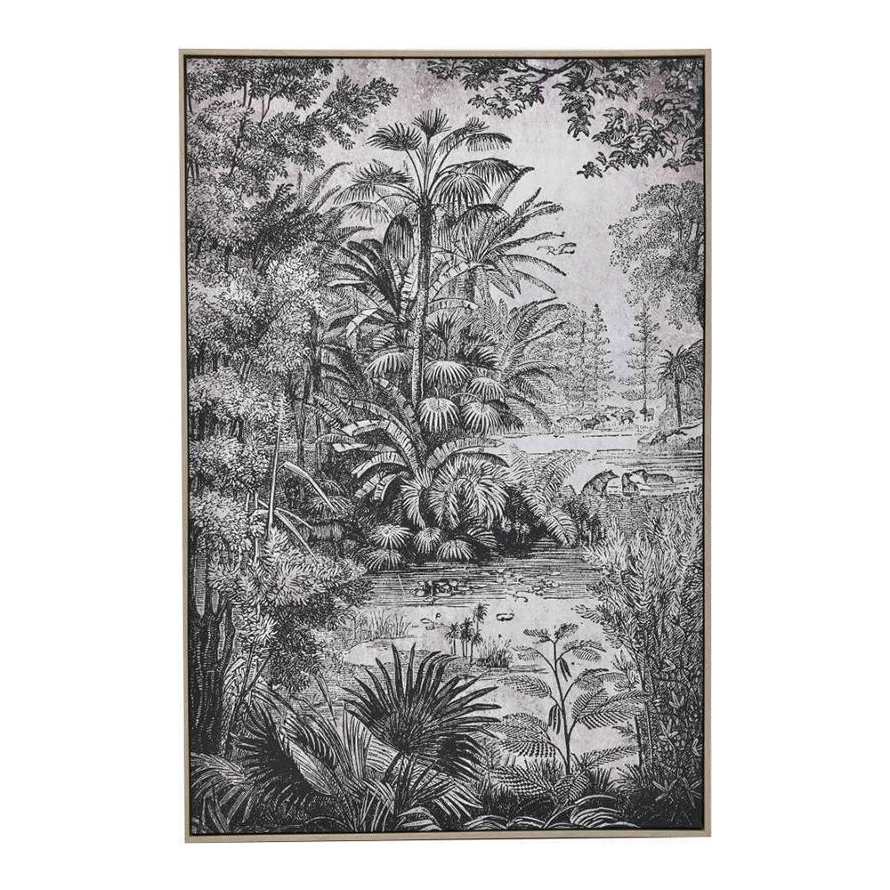 Tablou Jungle printat pe panza, 80 x 4 x 120 cm, InArt