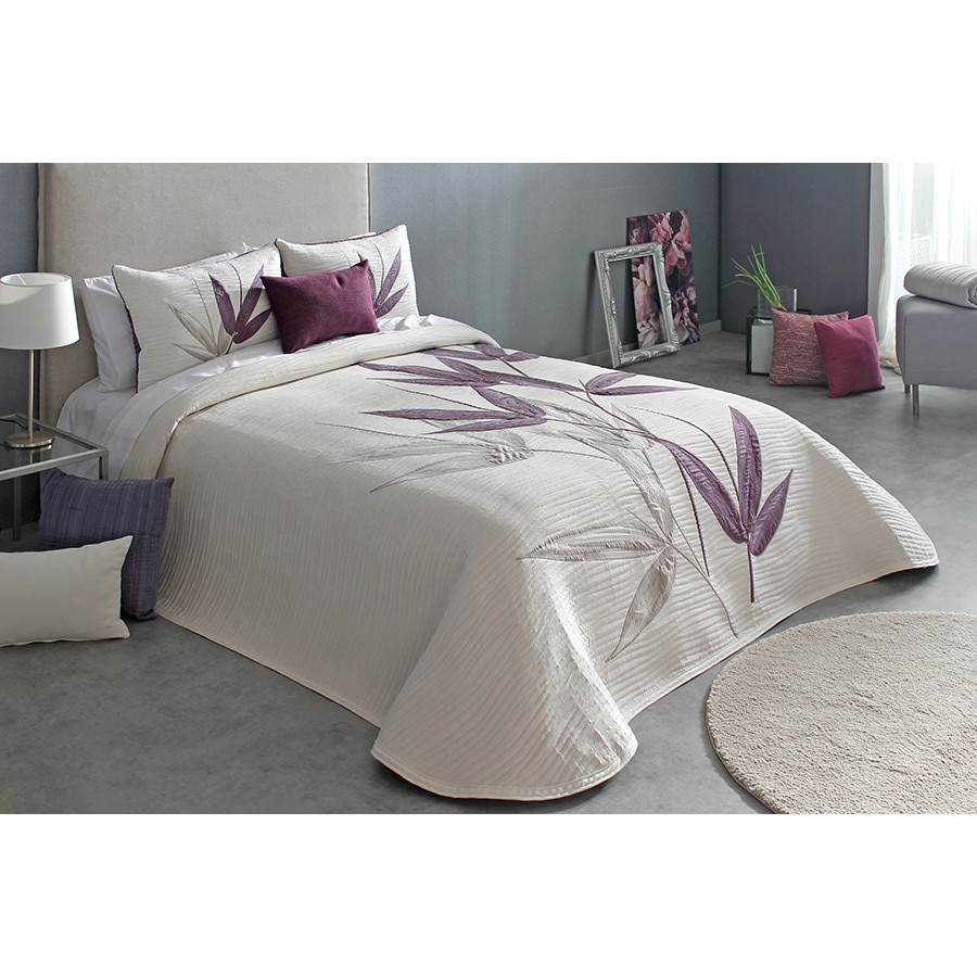 Set Cuvertura premium Specter si 2 fete de perna, Reig Marti, mov vanata, 250 cm x 270 cm