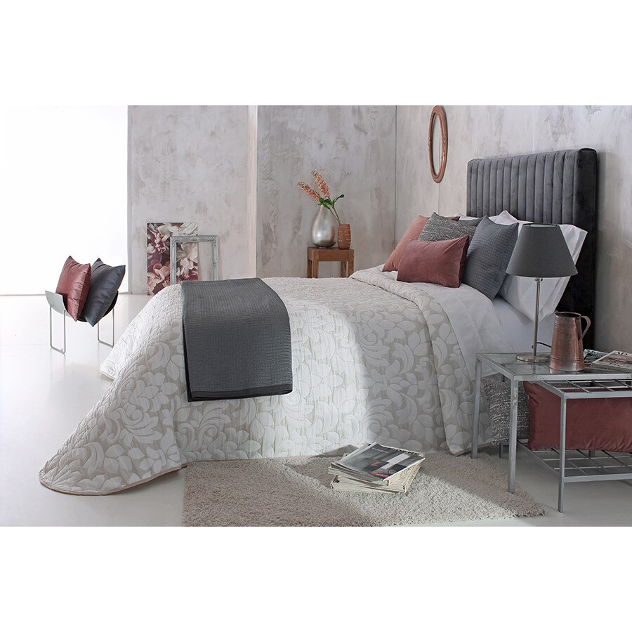 Set Cuvertura October si 2 fete de perna, Reig Marti, bej, dimensiune 235 cm x 270 cm