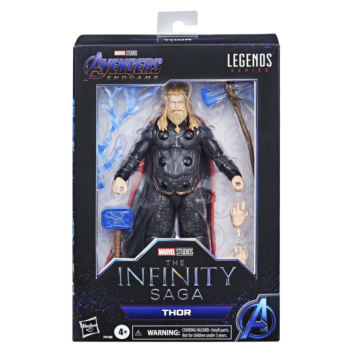 Figura, Marvel Legends Series - Infinity Saga, Thor, 5 tartozék, 15 cm
