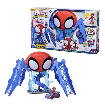 Set de joaca Marvel - Spidey and his Amazing Friends, Web-Quarters, cu lumini si sunete Set de joaca Marvel - Spidey and his Amazing Friends, Web-Quarters, cu lumini si sunete