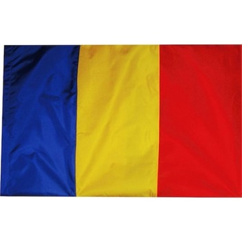 Steag Romania pentru exterior, dimensiune 135 x 90 cm, realizat prin asamblare de material colorat Steag Romania pentru exterior, dimensiune 135 x 90 cm, realizat prin asamblare de material colorat