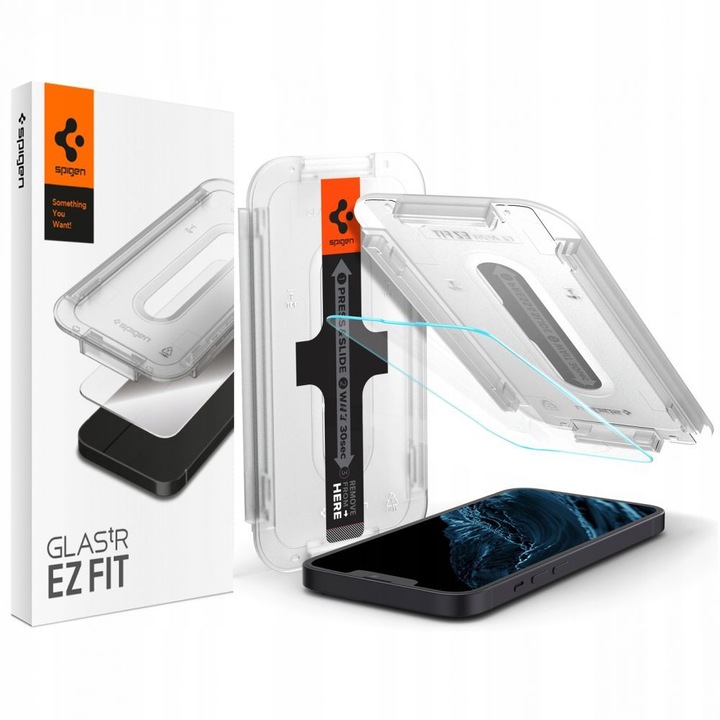 Стъклен протектор Spigen Glas.tR EZ FIT за iPhone 13/13 Pro, Прозрачен