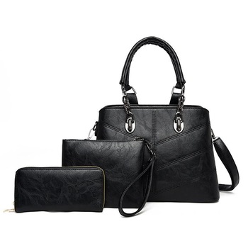 Set 3 Piese Geanta Dama Gitano Nicoli Negru 31 x 22 x 12 cm Set 3 Piese Geanta Dama Gitano Nicoli Negru 31 x 22 x 12 cm