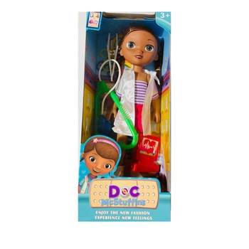 Papusa mare Doctorita Plusica muzicala, cu accesorii medicale, DocMcStuffins Papusa mare Doctorita Plusica muzicala, cu accesorii medicale, DocMcStuffins