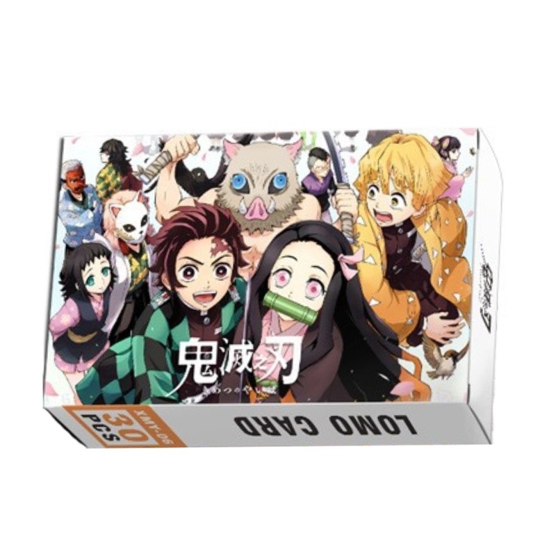 Set cartonase Anime personaje Demon Slayer,30piese - eMAG.ro