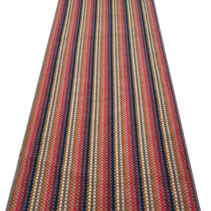 Traversa antiderapanta multicolora 100x250 cm, suport cauciucat antialunecare