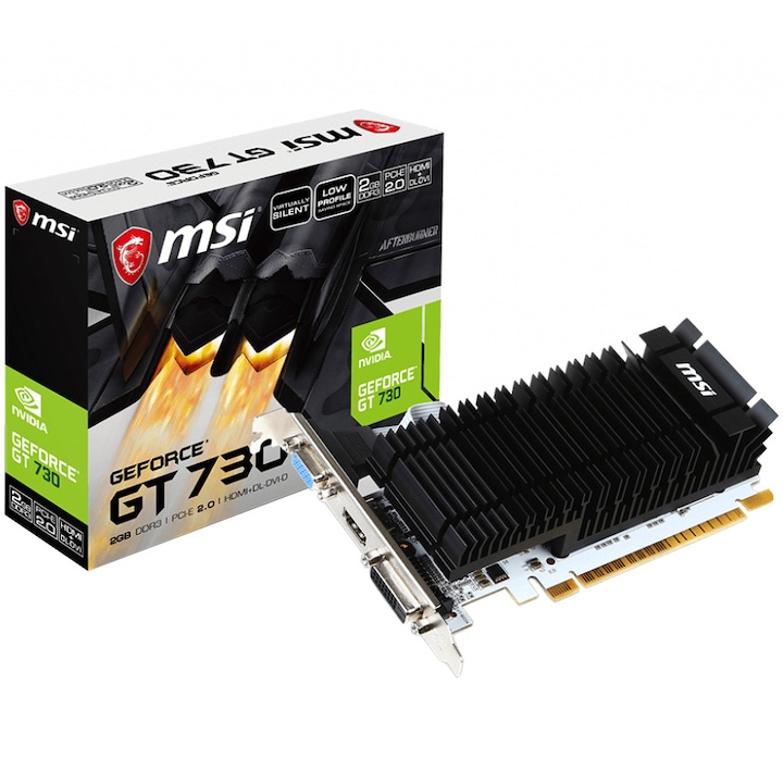 MSI GeForce® GT 730 K videokártya, 2 GB DDR3, 64 bites