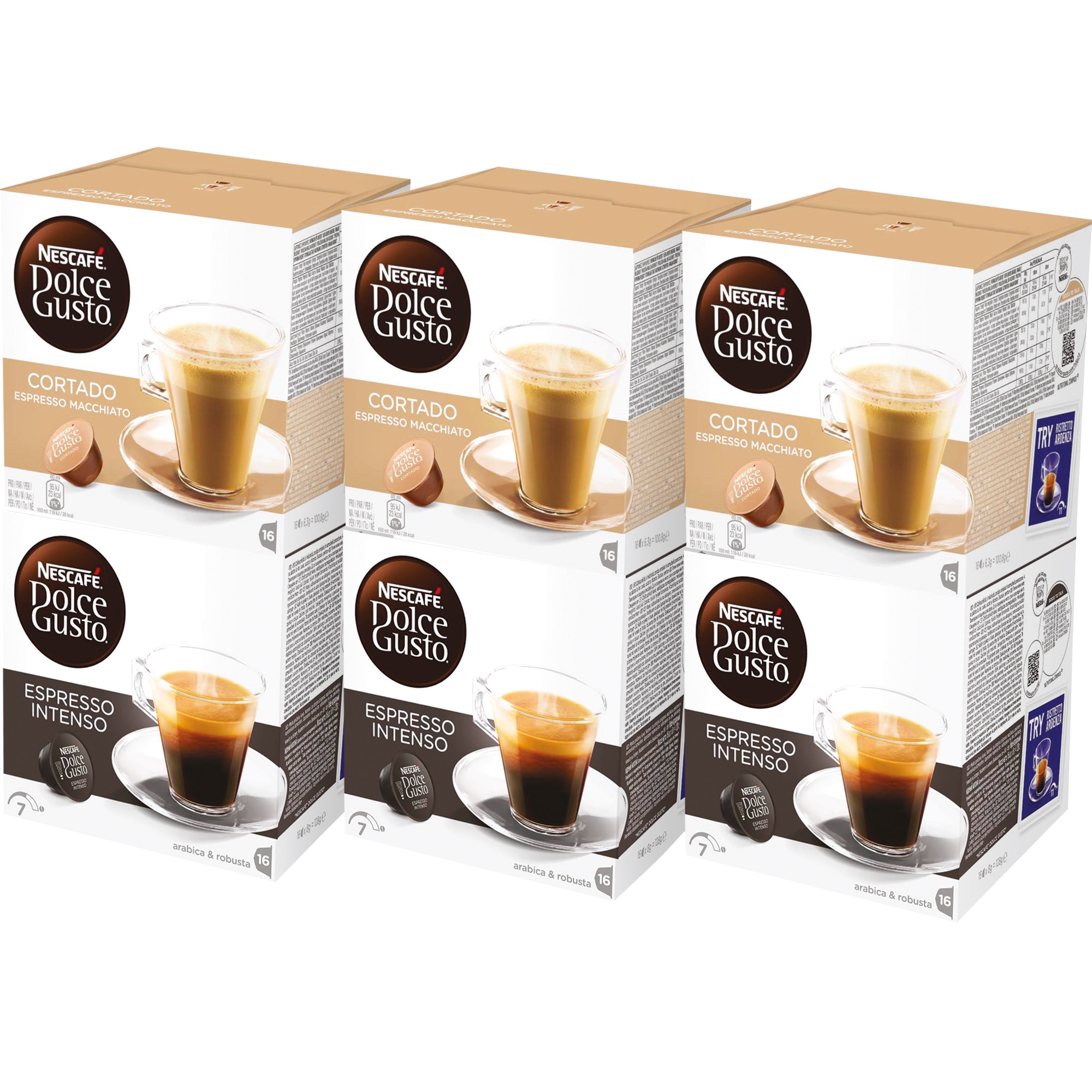 96 capsule caffè robusta compatibili Dolce Gusto ®
