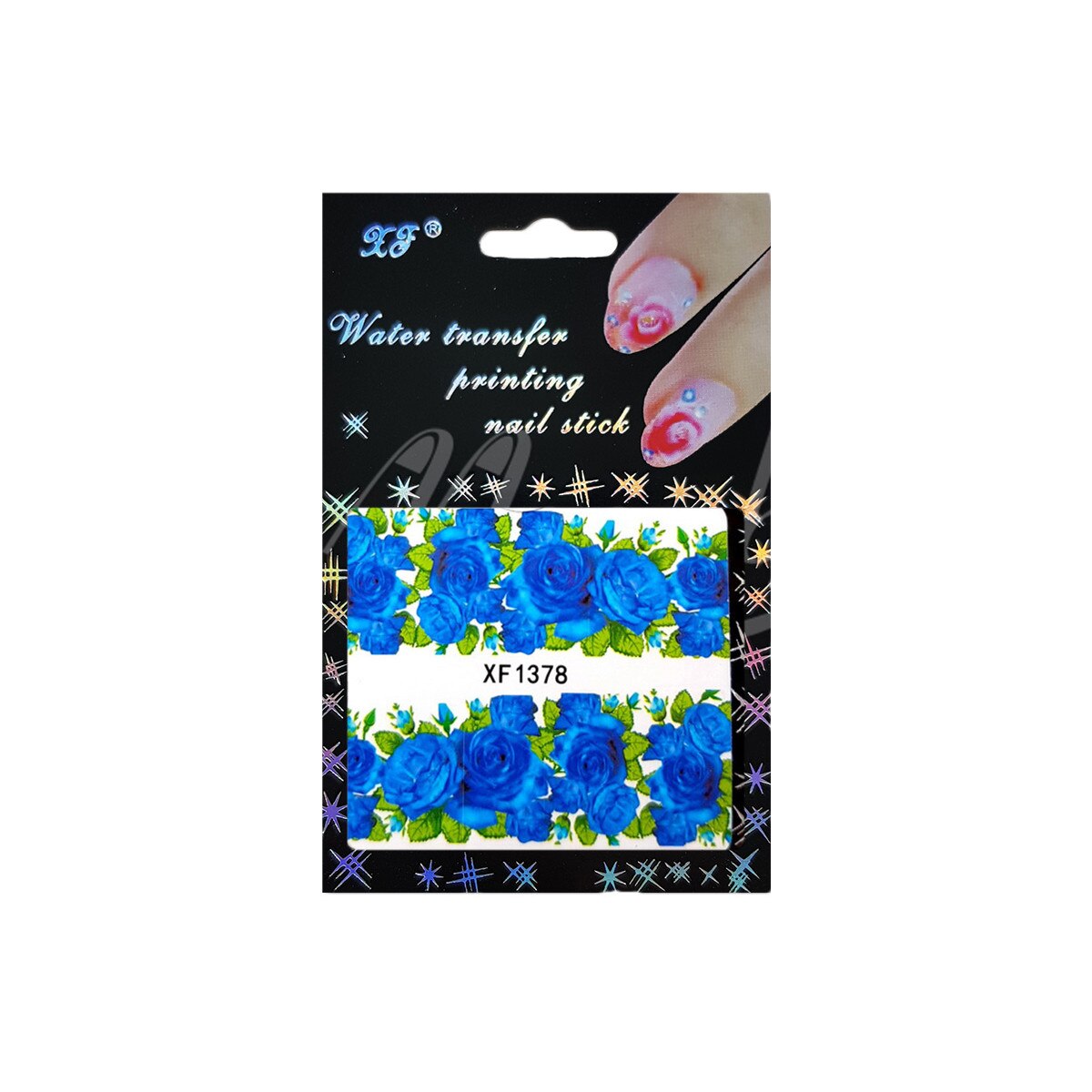 Tatuaj sticker cu efect acrilic, MoonbasaNails, XF1378, Multicolor