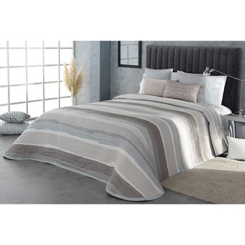 Set Cuvertura Marea si 2 fete de perna, Reig Marti, gri, dimensiune 280 cm x 270 cm Set Cuvertura Marea si 2 fete de perna, Reig Marti, gri, dimensiune 280 cm x 270 cm