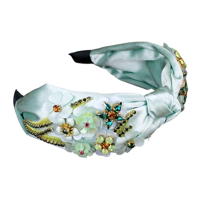 Bentita verde, cu nod si pietre, Magnea C1