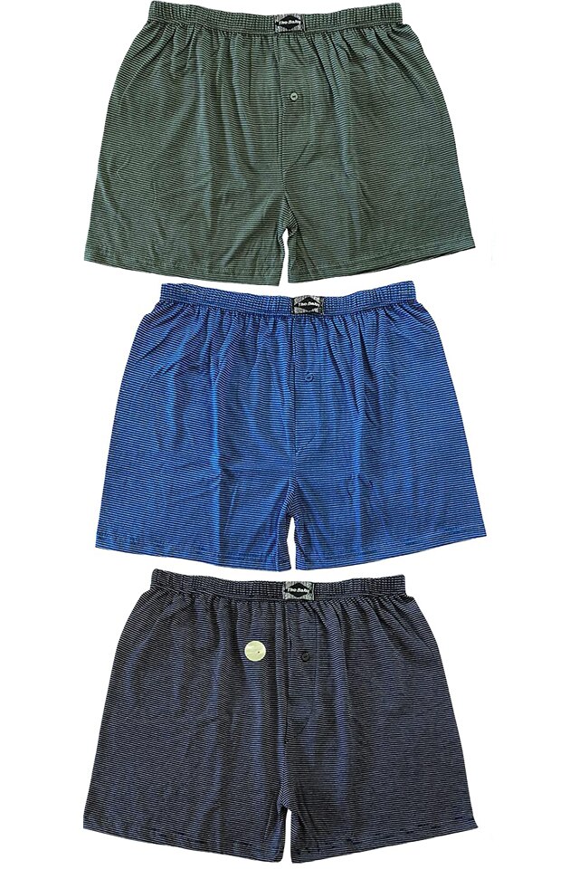 Set 3 boxeri bumbac barbati, multicolor, M
