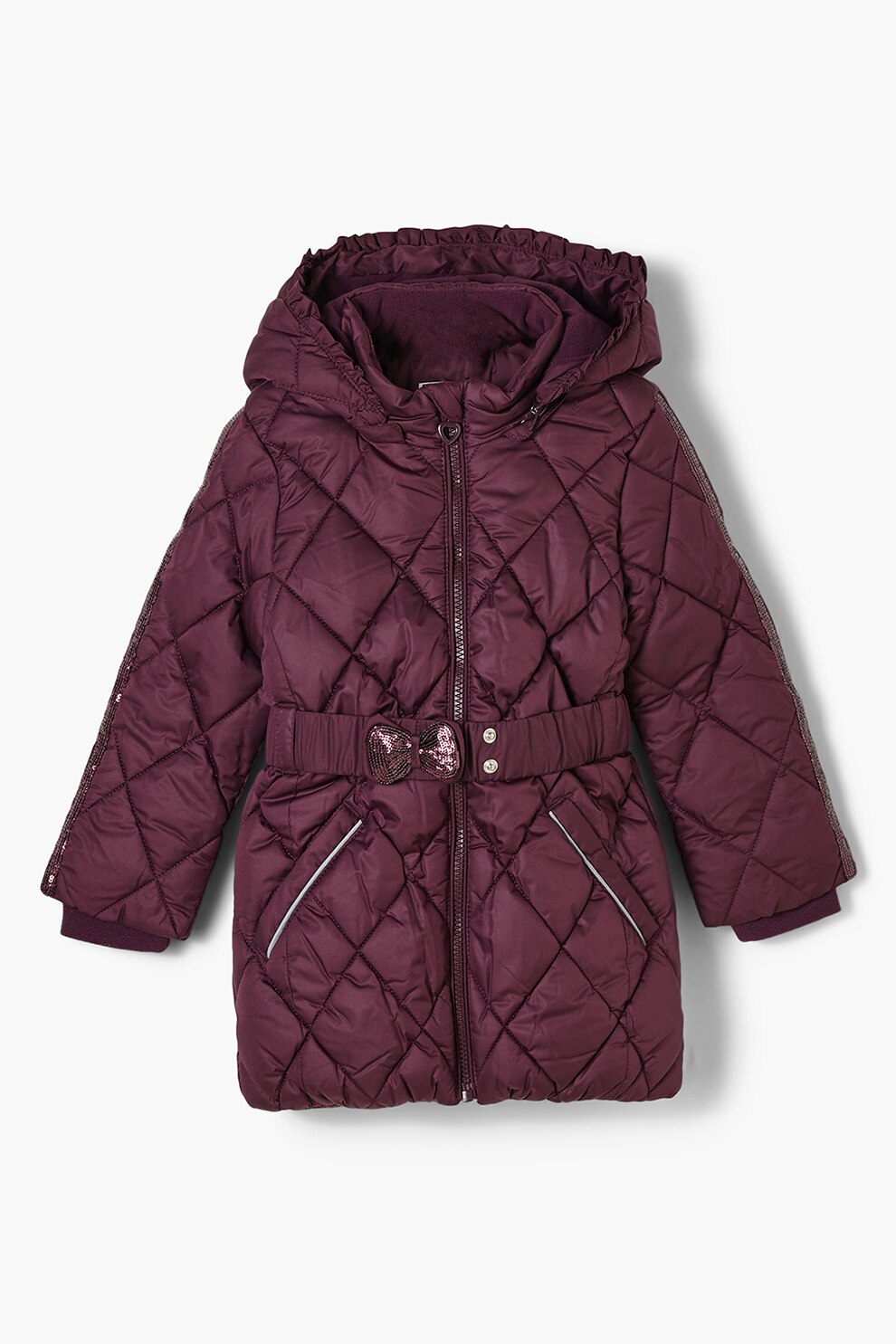 s.Oliver, Geaca matlasata cu gluga, Violet pruna