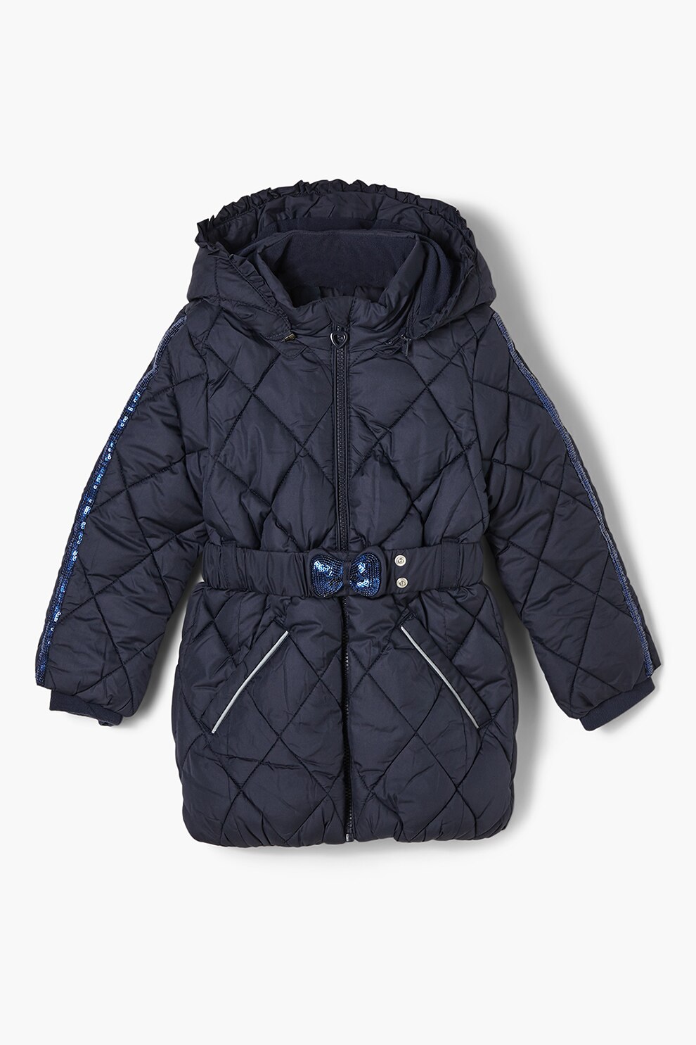 s.Oliver, Geaca matlasata cu gluga, Bleumarin