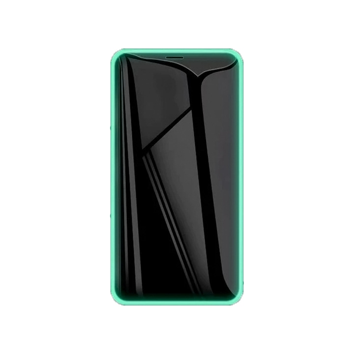 Фолио, съвместимо с Motorola Moto E6 Plus, светещ в тъмното (фосфоресценция), цял екран, пълно покритие, HD яснота, 6 пъти по-здраво премиум стъкло