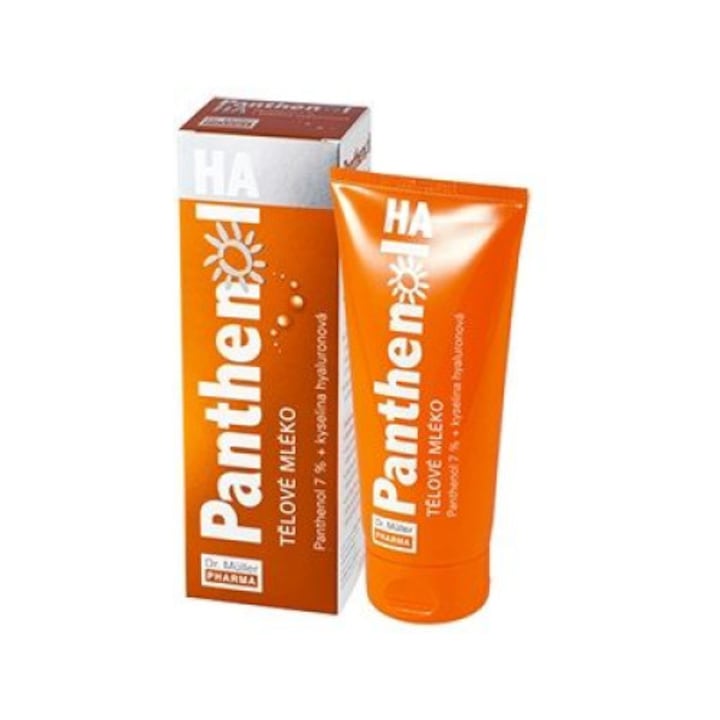 Мляко за тяло с хиалуронова киселина, Panthenol 7%, 200 мл