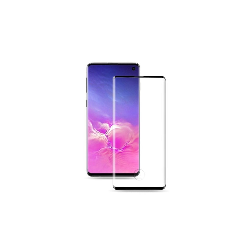 Folie de sticla securizata pentru Samsung Galaxy S10, Negru