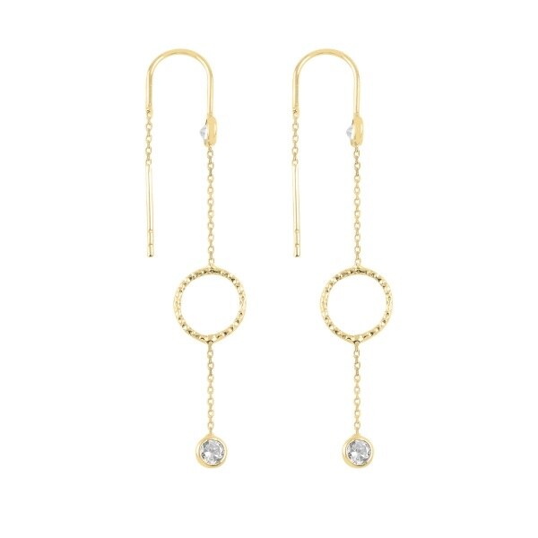 Cercei BeSpecial, ETU0365, Argint, Zirconiu