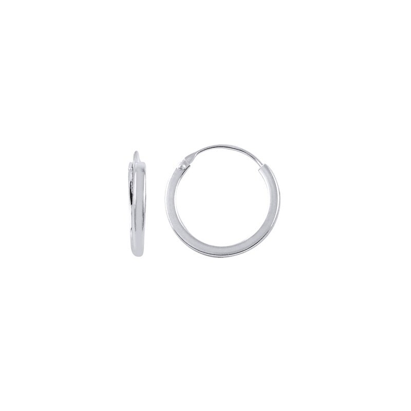 Cercei BeSpecial, ETU0403, Argint, Diametru 14 mm, Grosime 1,2 mm