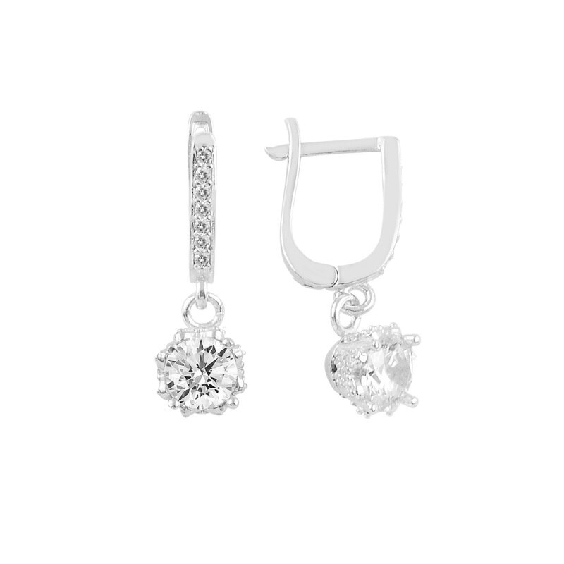 Cercei BeSpecial, ETU0351, Argint, Zirconiu