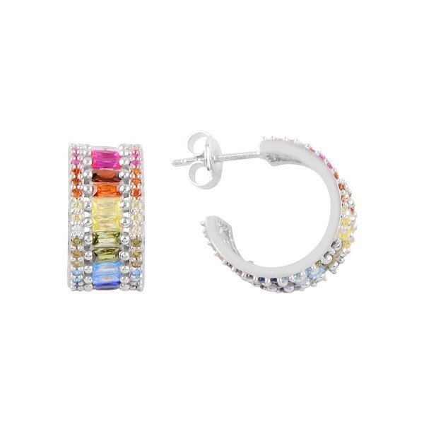 Cercei BeSpecial, ETU0371, Argint, Zirconiu