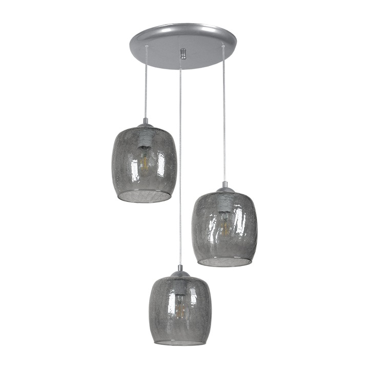 Pendant Lightstyle Orlando 1921-6-PB, 3xE27, crom