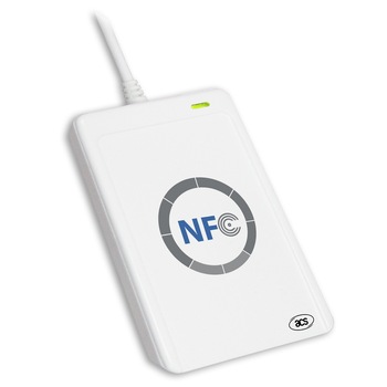 Cititor/inscriptor de carduri si taguri NFC/RFID 13.56 Mhz, ACS ACR122U, alb Cititor/inscriptor de carduri si taguri NFC/RFID 13.56 Mhz, ACS ACR122U, alb