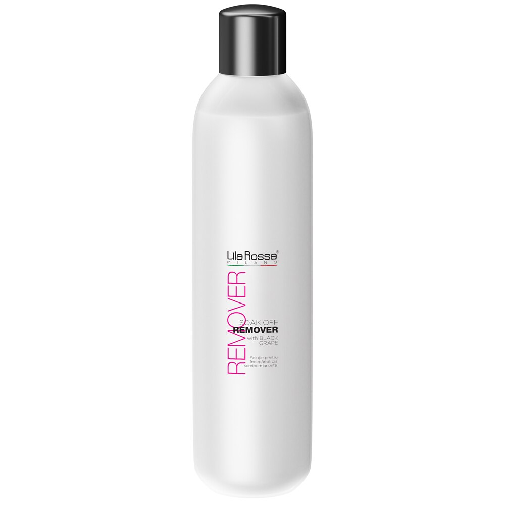 Dizolvant Oja Semipermanenta, Soak Off Remover, Lila Rossa, 570 ml, black grape