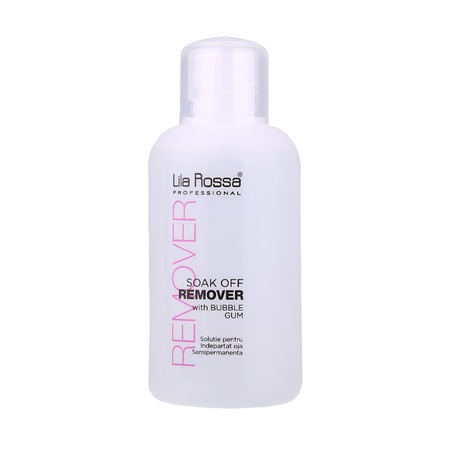 Dizolvant Oja Semipermanenta, Soak Off Remover, Lila Rossa, 150 ml, bubble gum