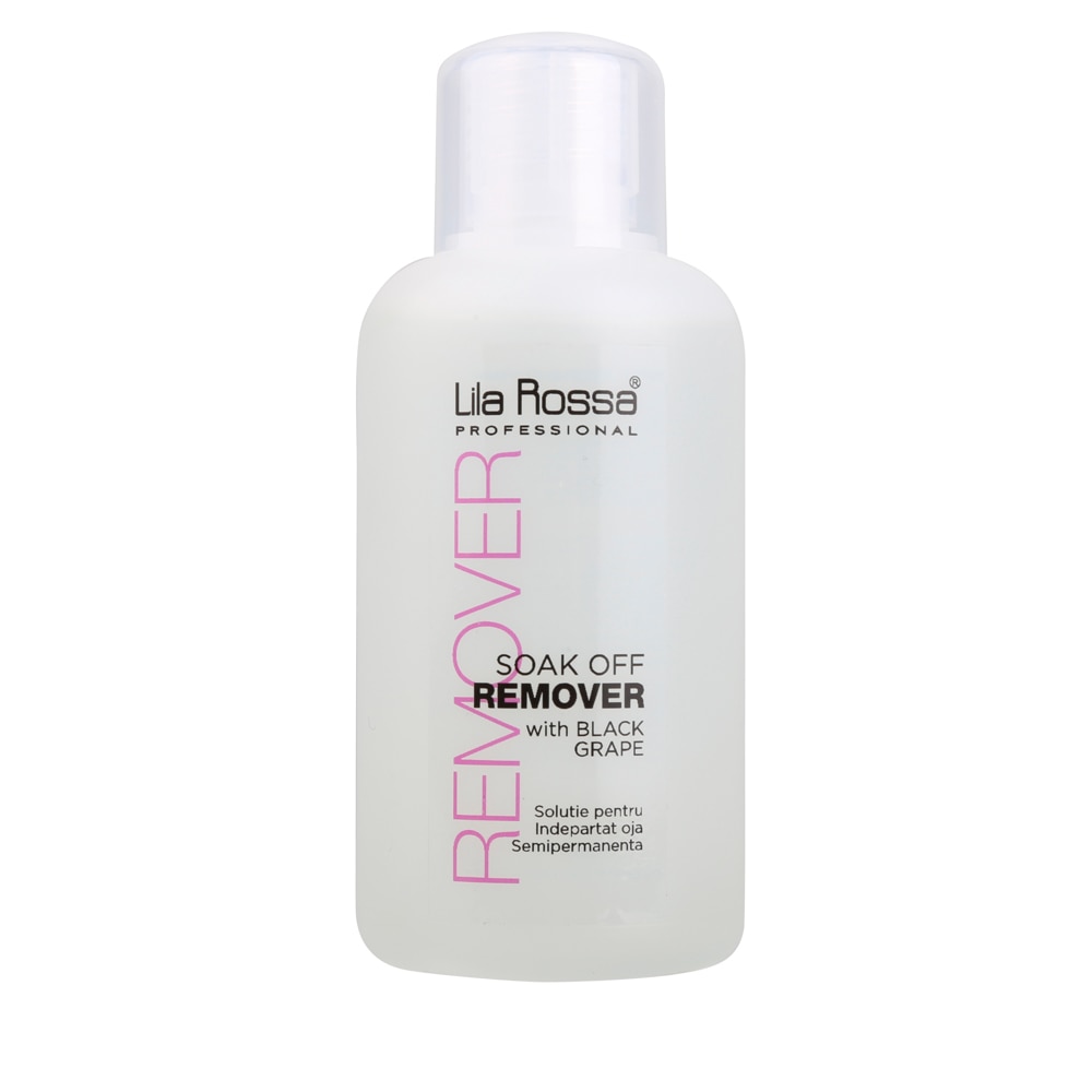 Dizolvant Oja Semipermanenta, Soak Off Remover, Lila Rossa, 150 ml, black grape