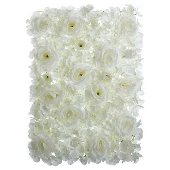 Panou decorativ pentru perete din flori albe 40x60, InArt Panou decorativ pentru perete din flori albe 40x60, InArt
