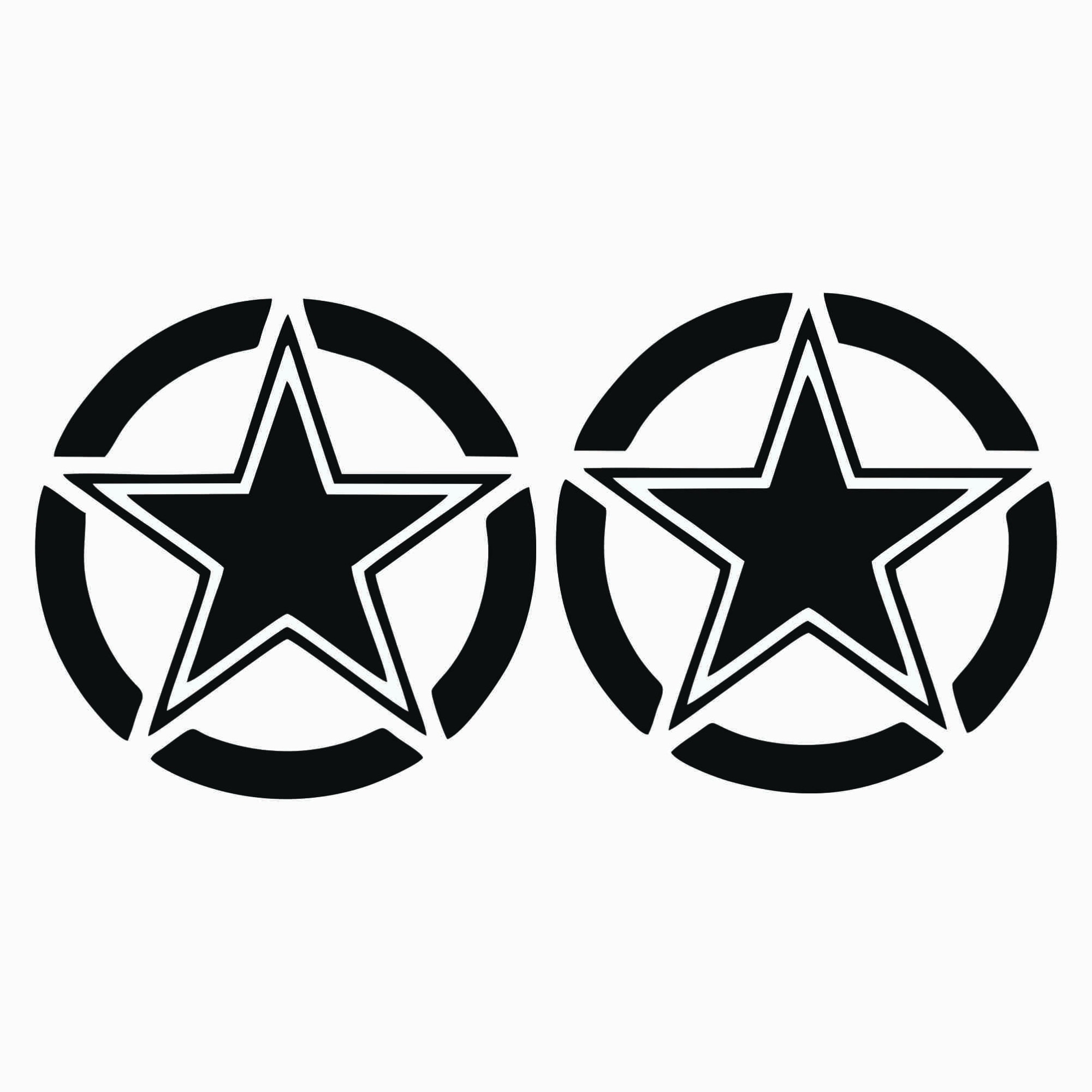 Set 2 stickere pentru masina, Stele, 4x4 off road, 35x70 cm by TRM