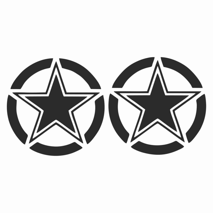 Set 2 stickere auto, Stele Army, 4x4 off road, 35x70 cm by TRM