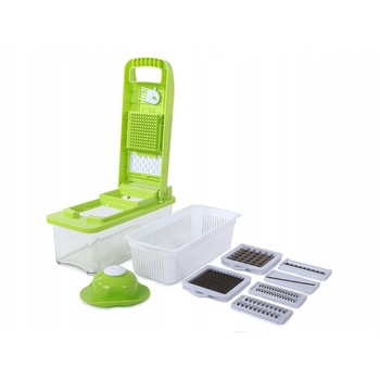 Razatoare multifunctionala cu 7 accesorii, Zola®,decojeste, marunteste, feliaza, face cuburi Razatoare multifunctionala cu 7 accesorii, Zola®,decojeste, marunteste, feliaza, face cuburi