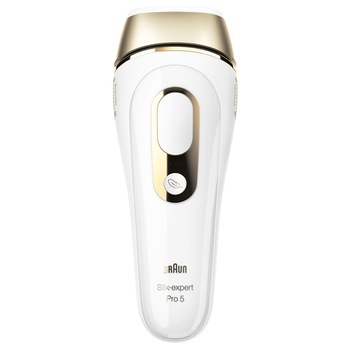 Epilator Braun, Silk-expert Pro 5, 400.000 impulsuri, corp si fata, cap de precizie, alb / auriu, PL5139 Epilator Braun, Silk-expert Pro 5, 400.000 impulsuri, corp si fata, cap de precizie, alb / auriu, PL5139