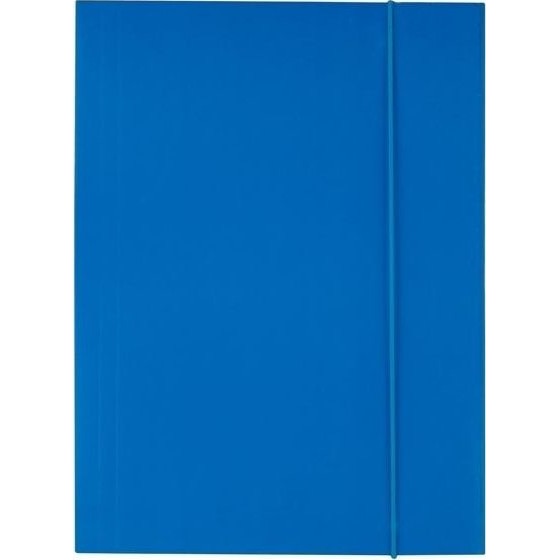 Agenda carton cu banda de cauciuc, albastru 300g