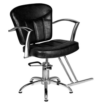 Scaun Coafura, cu Pompa Hidraulica, Theia, negru 48x51x42cm Scaun Coafura, cu Pompa Hidraulica, Theia, negru 48x51x42cm