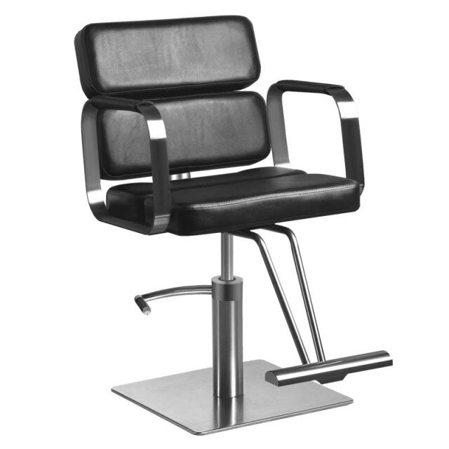 Scaun coafura cu pompa hidraulica , Theia , negru 50x50x50